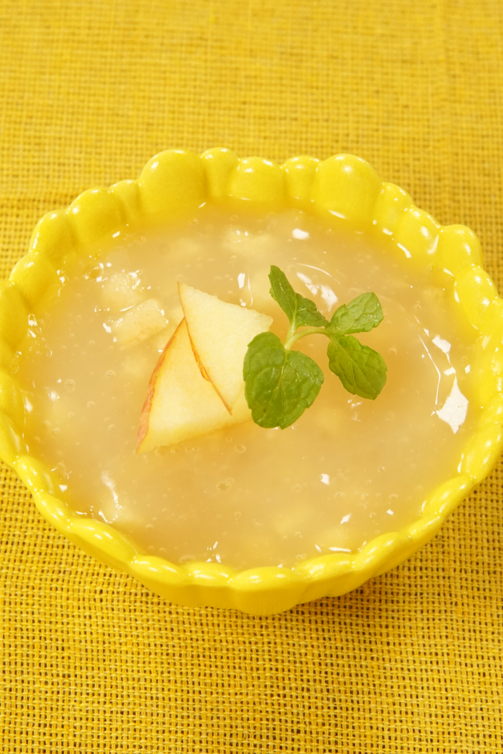 りんごと葛のゼリーの画像