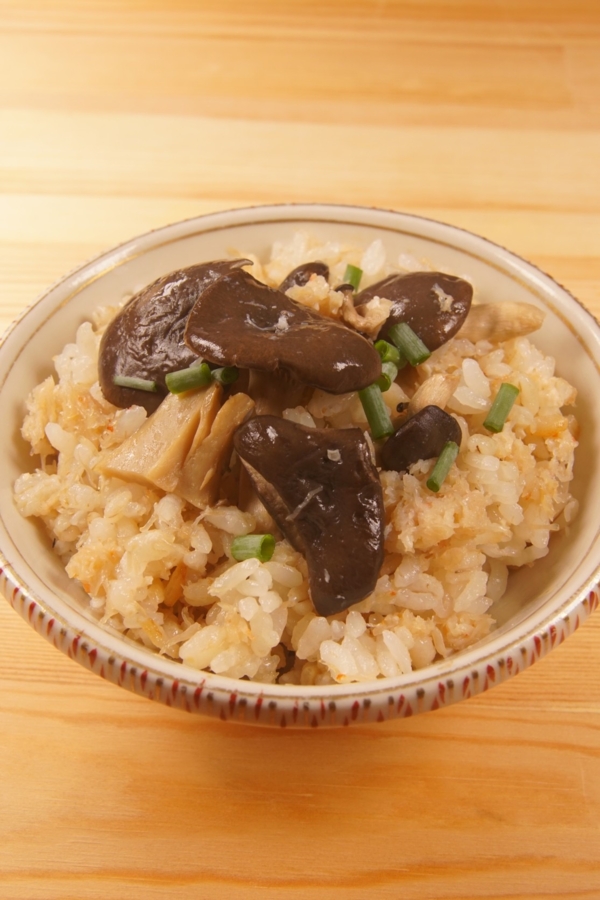 蟹缶の炊き込みごはんの画像